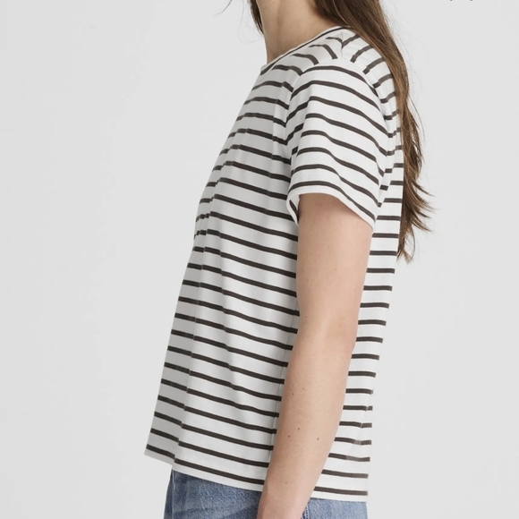 NWT Madewell Striped Perfect Tee M - Picture 4 of 4